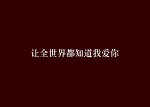 全世界都知道我爱你,爱意绵延——揭秘“全世界都知道我爱你”的感人故事  第2张
